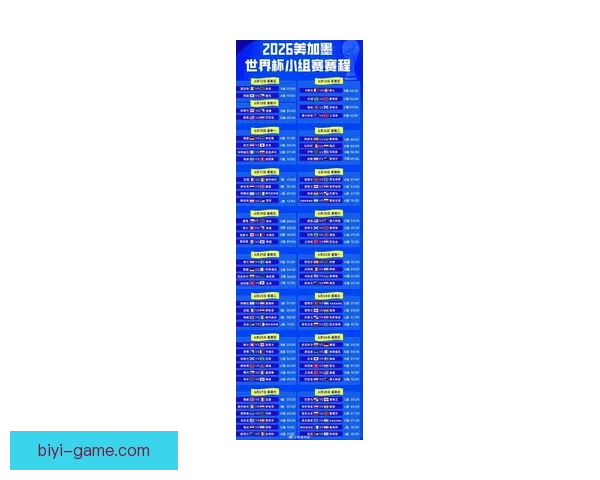 2026年国际足联世界杯精彩赛程与全球足球盛宴全解析